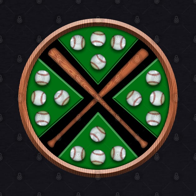 Crossing baseball bats design by DrewskiDesignz